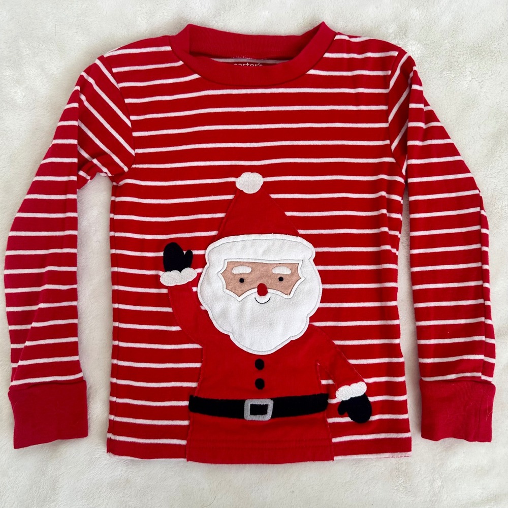 Carter's Just One You Santa Christmas Pajama Top Toddler 3T